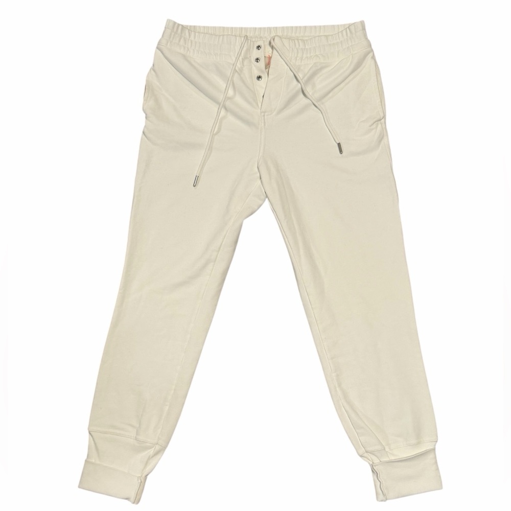 Free People White‎ Jogger Sweatpants Size Medium